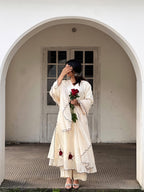 Noor-e-Gul Embroidered Off-White Kurta Set