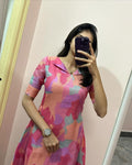 Women's New A-line Maxi Kota Doria