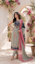 Women's Floral Printed Straight Kurta Set | Women 3-Piece Ethnic Wear