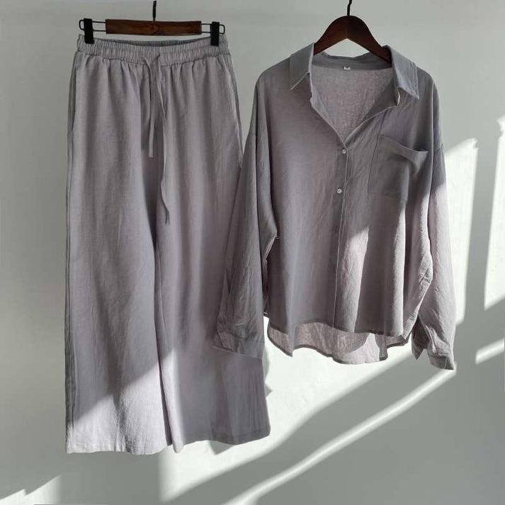 Designer Women's Slacks High Waist Cotton
