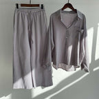 Designer Women's Slacks High Waist Cotton