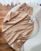 women crinkle cotton muse co-ord set