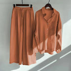 Designer Women's Slacks High Waist Cotton
