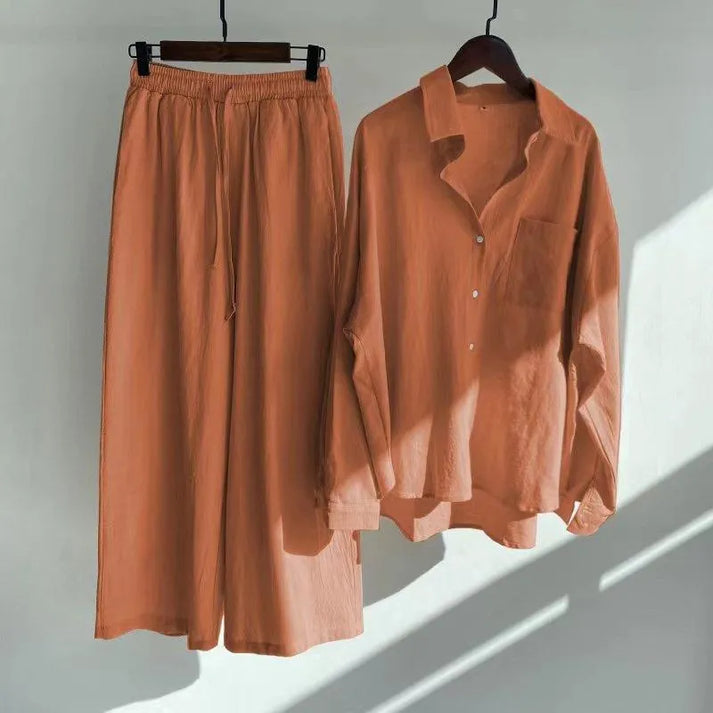 Designer Women's Slacks High Waist Cotton