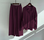 Designer Women's Slacks High Waist Cotton